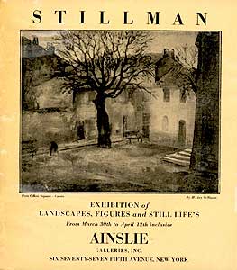 Cover of Exhibition at Ainslie Galleries Inc.