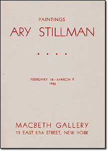 Exhibition cover at Macbeth Gallery, 1946